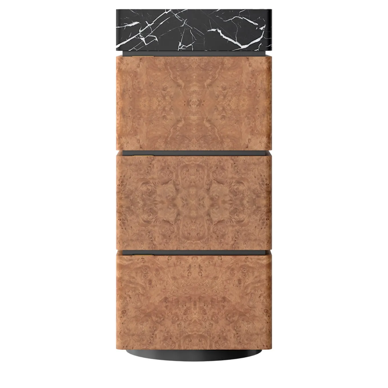 RC Wood Burl Bar Cabinet