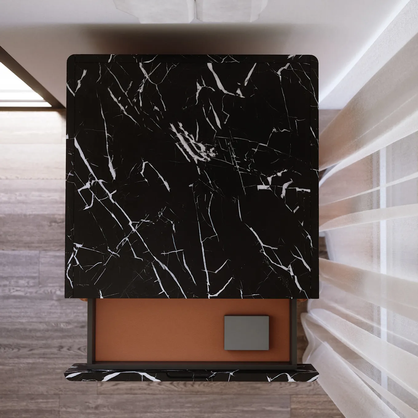 RC Wood Burl Bar Cabinet