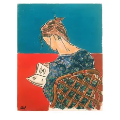 Reading Girl Painting