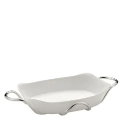 Rectangular Baking Dish with Silver Holder by Itamar Harari