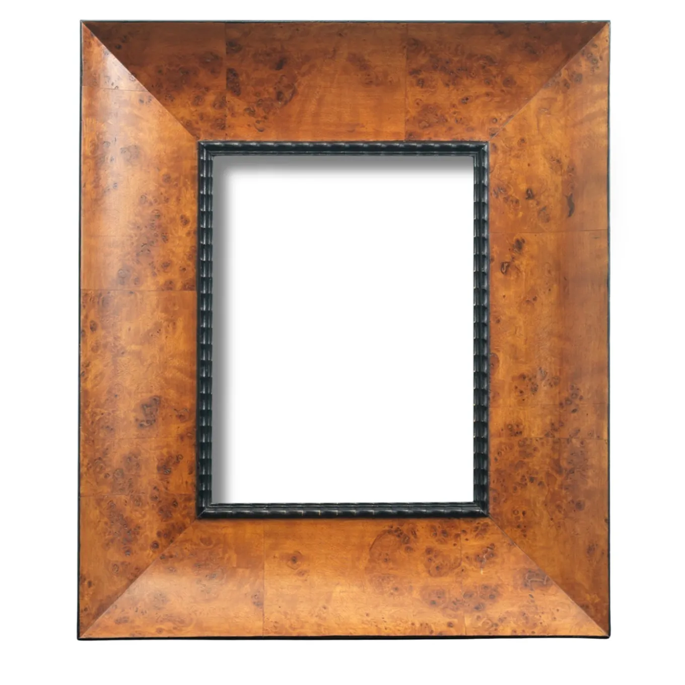 Rectangular Poplar Burl Wood Frame