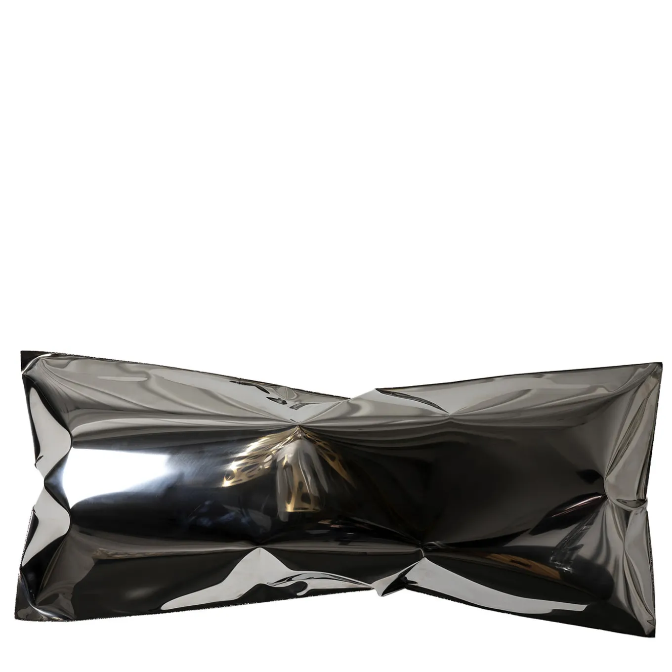 Rectangular Silvery Pillow Wall Sculpture