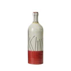 Red and White Bottle