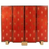 Red Bolivar Wood Bar Cabinet