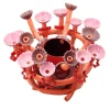 Red Flora Sculpture