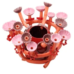 Red Flora Sculpture