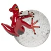 Red Glass Frog On Sphere