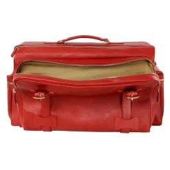 Red Leather Weekender Jones