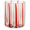 Red Stripes Glass