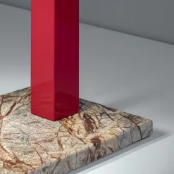 Red Trilite Table Lamp by Franco Raggi