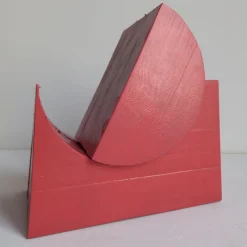 Red Wood Magazine Rack by Pietro Meccani