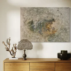 Reef Green Textured Resin Painting