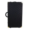 Regale Quilted Large Black Suitcase
