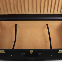 Regale Quilted Large Black Suitcase