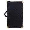 Regale Quilted Small Black Suitcase