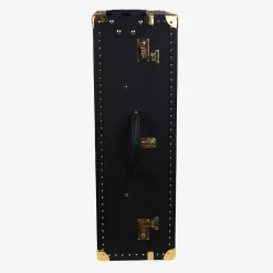 Regale Quilted Small Black Suitcase