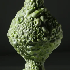 Reginetta Textured Green Bud Vase