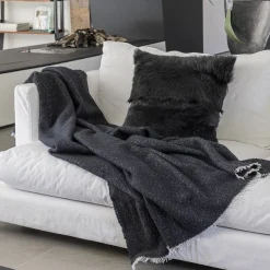 Region Black Small Blanket