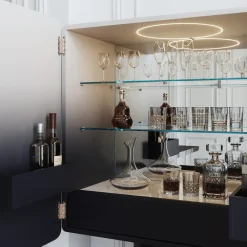 Regis 2-Door Gradient Bar Cabinet