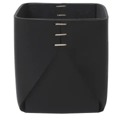 Regular Cubic Black Basket by Oscar Maschera
