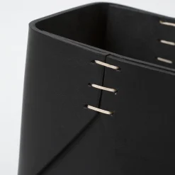 Regular Cubic Black Basket by Oscar Maschera