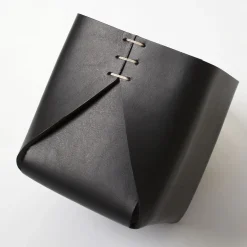 Regular Cubic Black Basket by Oscar Maschera