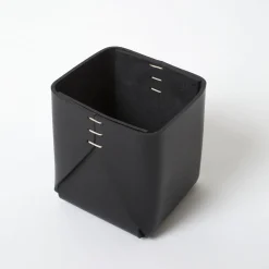 Regular Cubic Black Basket by Oscar Maschera