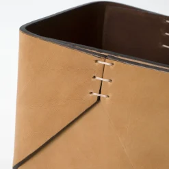 Regular Cubic Khaki Basket by Oscar Maschera