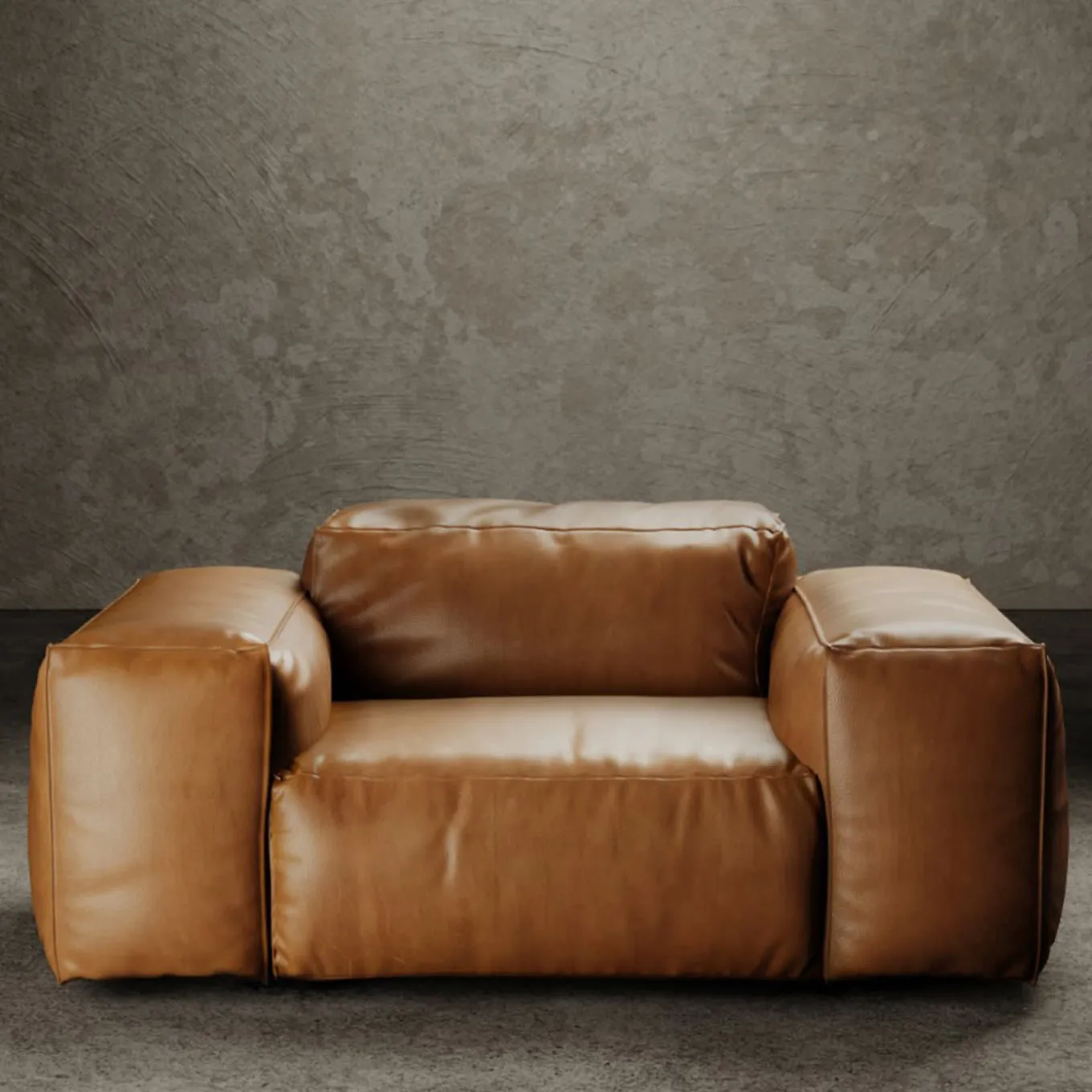 Rencontre Moi Armchair Leather Brown