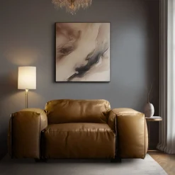 Rencontre Moi Armchair Leather Brown