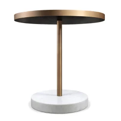Rene Bistro Table in Bianco Nuvolato Lost Stone by Piero Lissoni