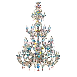 Rezzonico 46-Light Polychrome Chandelier