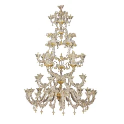 Rezzonico-style Gold and Crystal Chandelier #2