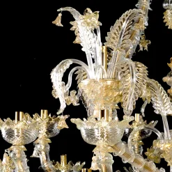 Rezzonico-style Gold and Crystal Chandelier #6