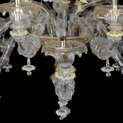 Rezzonico-style Yellow Chandelier