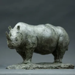 Rhinoceros Bronze Sculpture