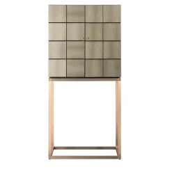 Riesling Bar Cabinet Technical Shagreen Fabric