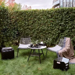 Riga Chocolate and Cappuccino Leather Basket