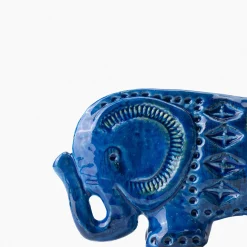 Rimini Blu Elephant Figurine by Aldo Londi