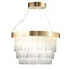 Ring Chandelier with Venetian Glass Rectangular Elements