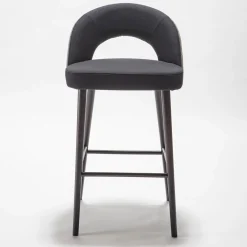 Ring 2-Tone Gray Bar Stool by Balutto Associati
