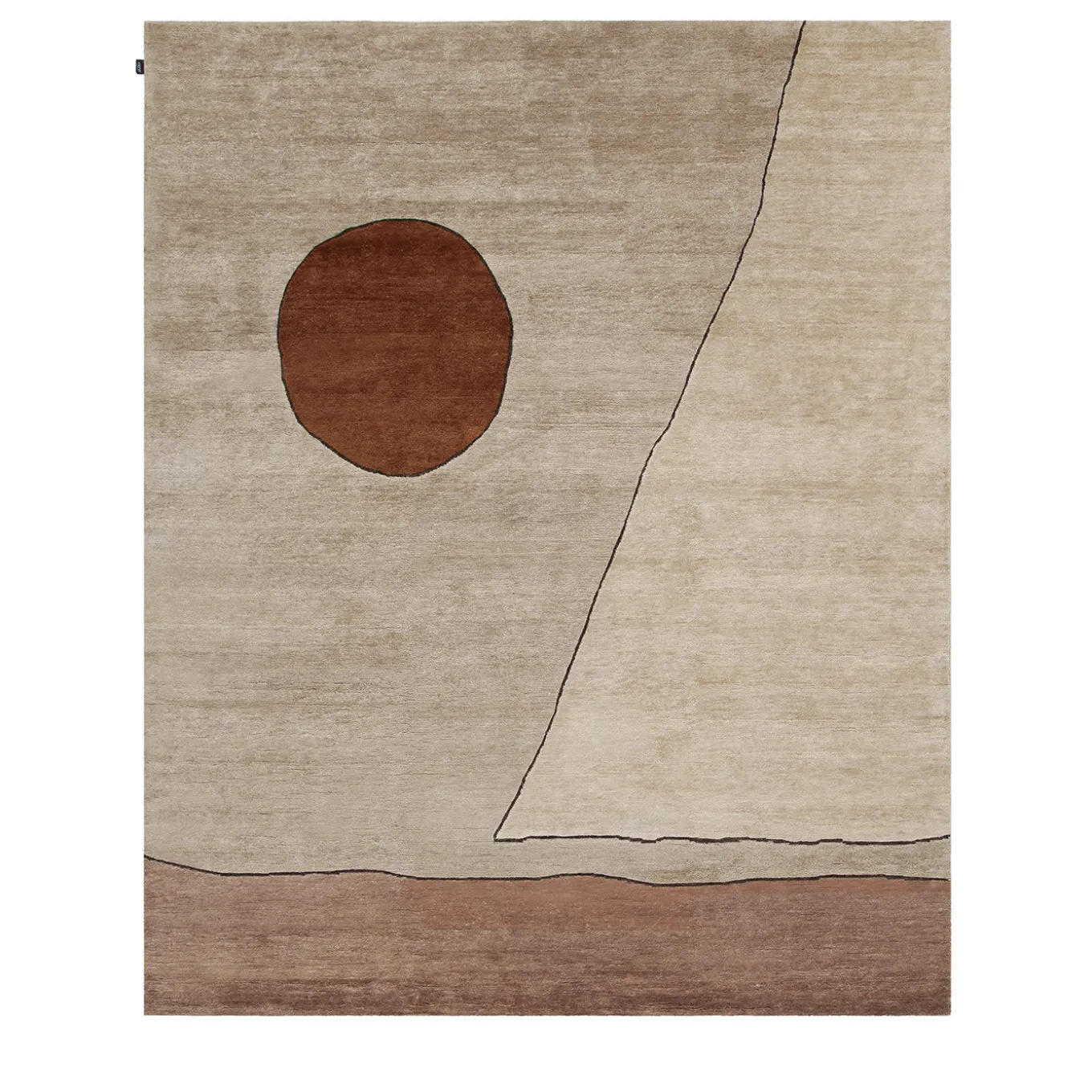 Ritagli Red Brick and Rose Carpet by Elisa Ossino