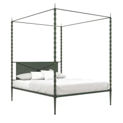 Rito Gray Iron Canopy Double Bed