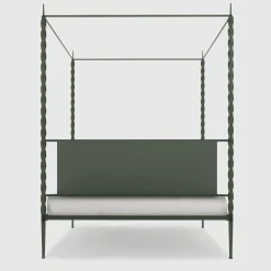 Rito Gray Iron Canopy Double Bed