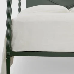 Rito Gray Iron Canopy Double Bed