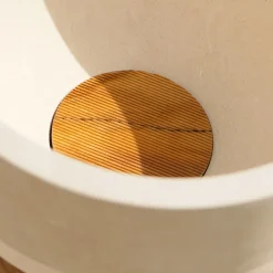 Rito N. 3 B Olive Wood & Lecce Limestone Footed Decorative Bowl