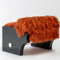 Rive Black Concrete Lounge Chair