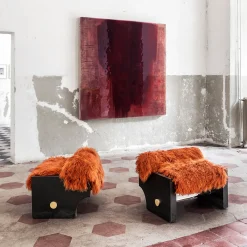 Rive Black Concrete Lounge Chair