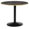 Riviera Round Black Marble Top Bistro Table
