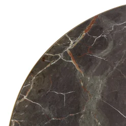 Riviera Round Black Marble Top Bistro Table